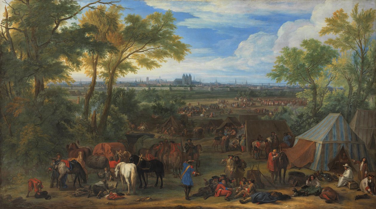 Armáda Ludvíka XIV. před Tournai v roce 1667 od Adam Frans van der Meulen