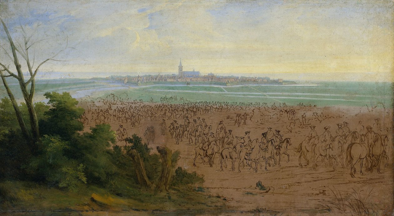 Vojska Ludvíka XIV. před Naardenem, 20. července 1672 od Adam Frans van der Meulen