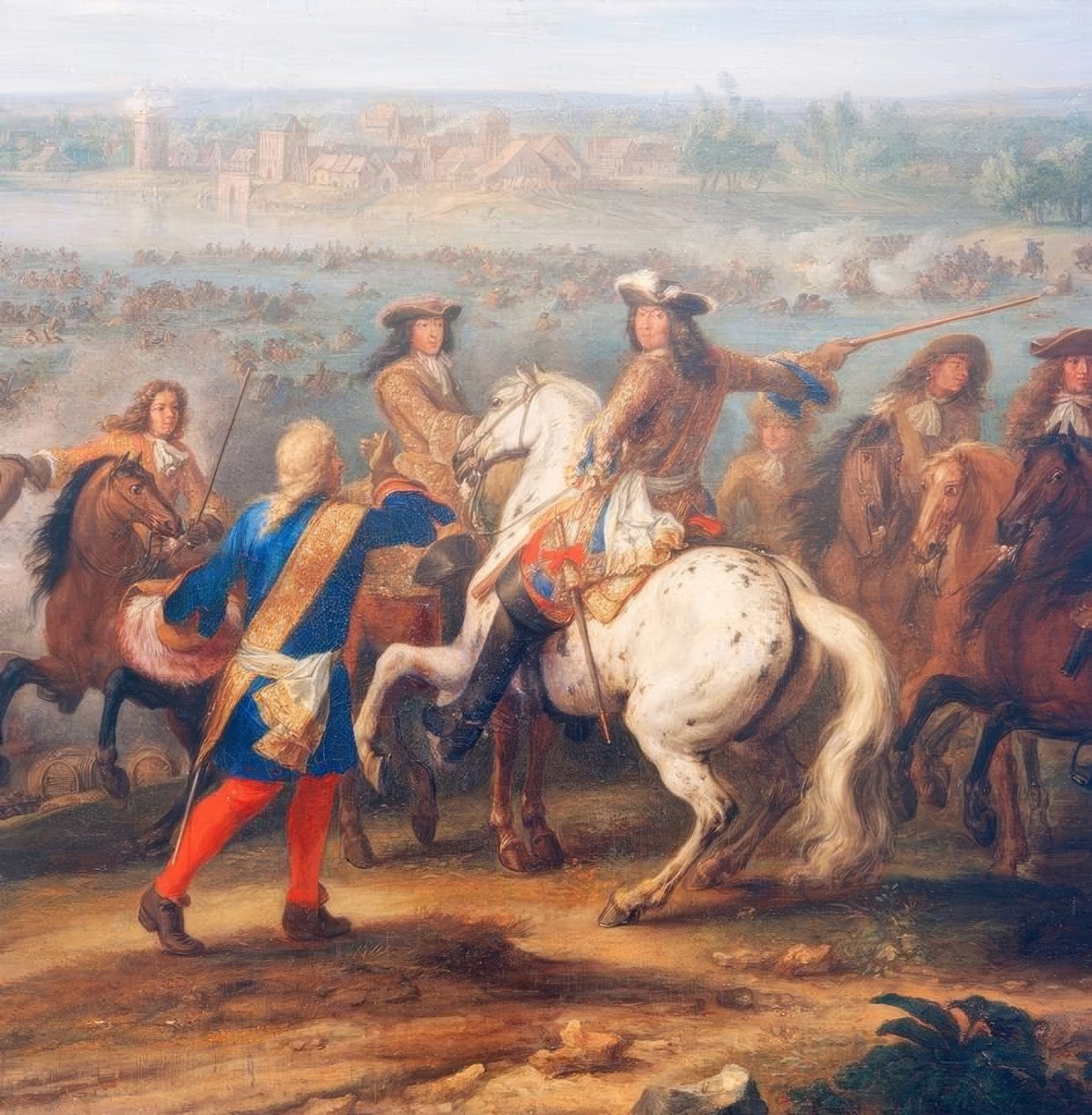 Překročení Rýna u Lobithu, 12. června 1672 od Adam Frans van der Meulen