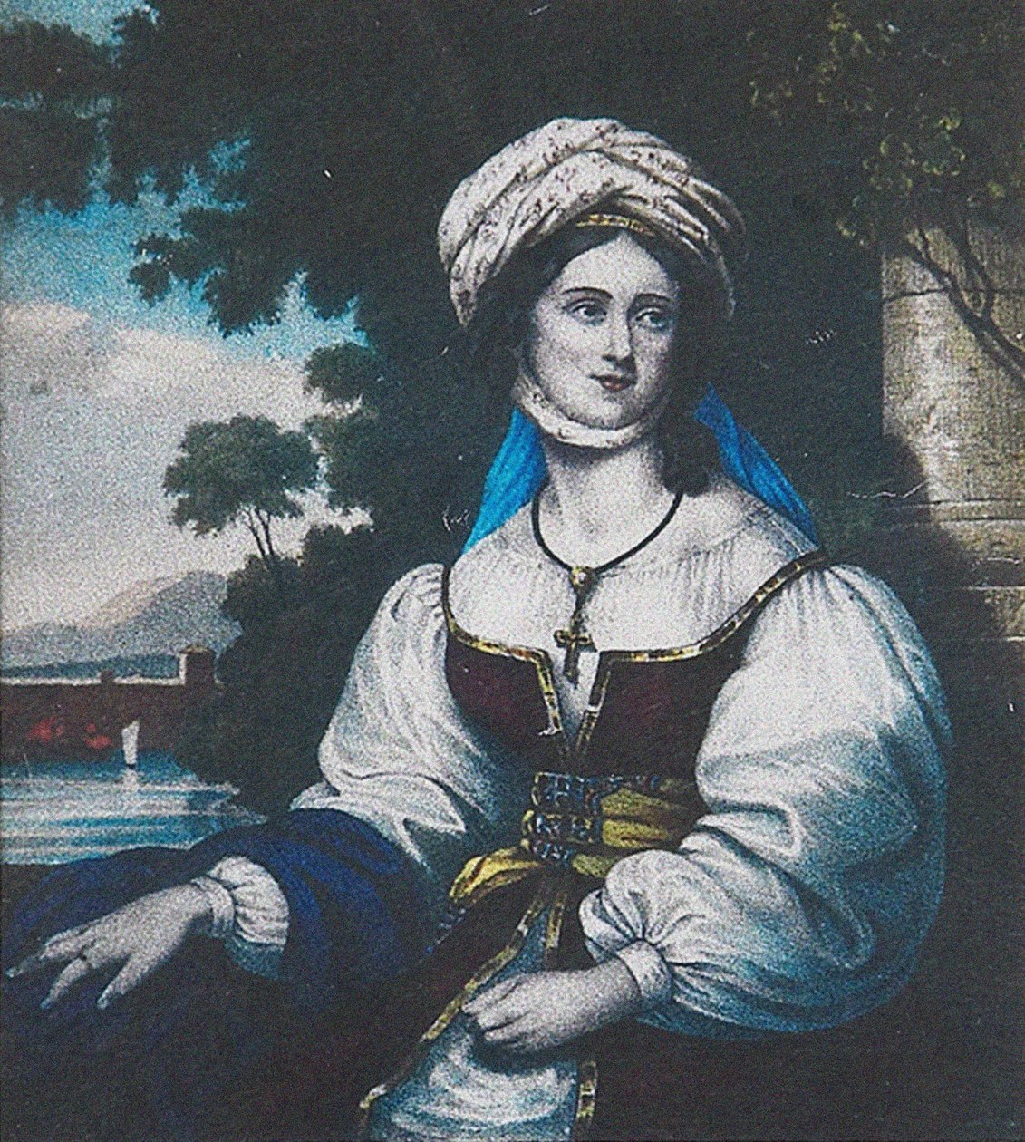 Portrét Laskarina Bouboulina, 1830 od Adam Friedel