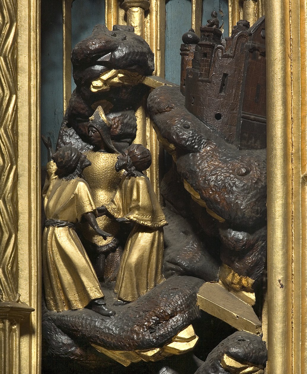 Klanění tří králů, detail od Adam Kraft