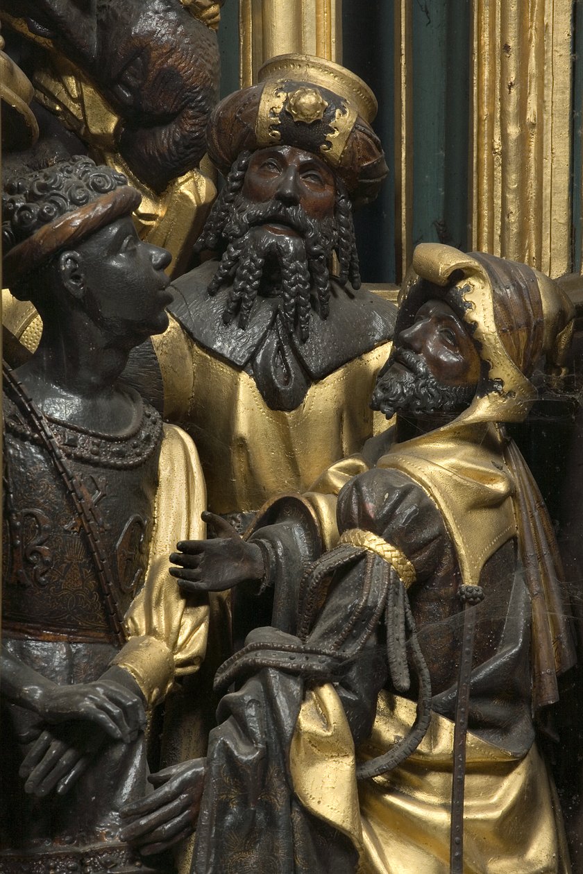 Klanění tří králů, detail od Adam Kraft