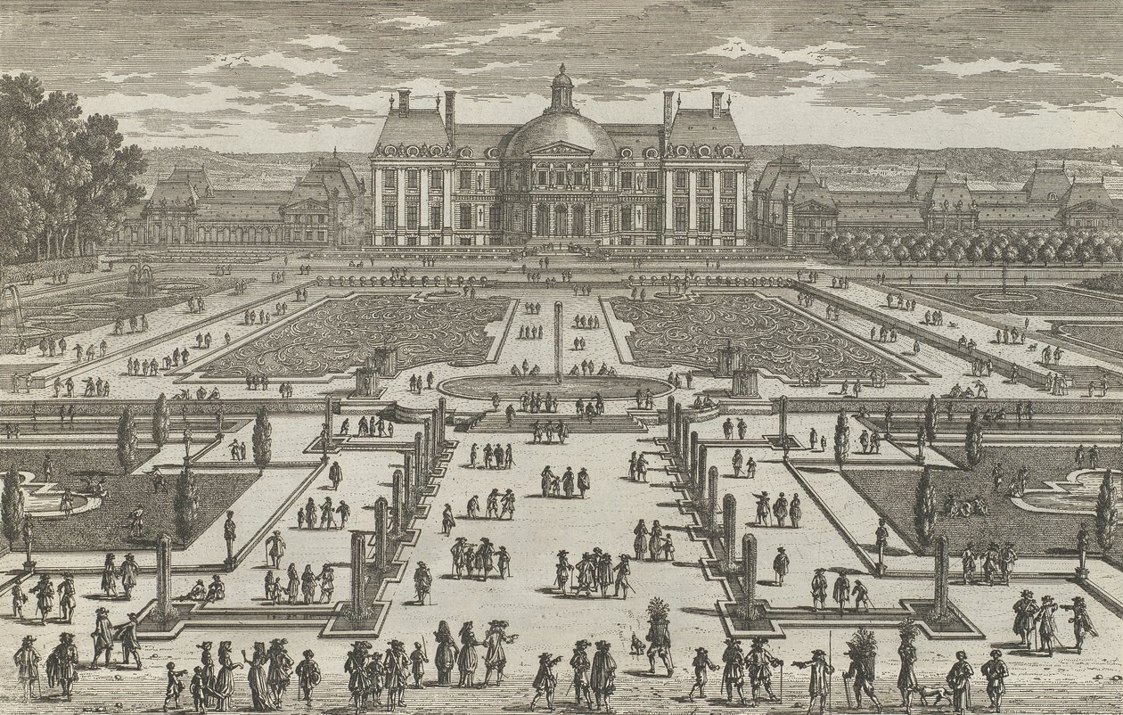 Pohled na Vaux-Le-Vicomte, 1680s., 1680s. od Adam Perelle