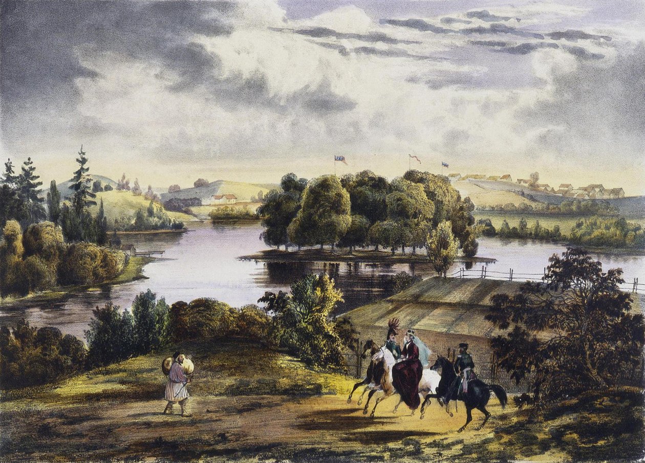 Pohled na Izhora, 1833 od Adam Tirpeune