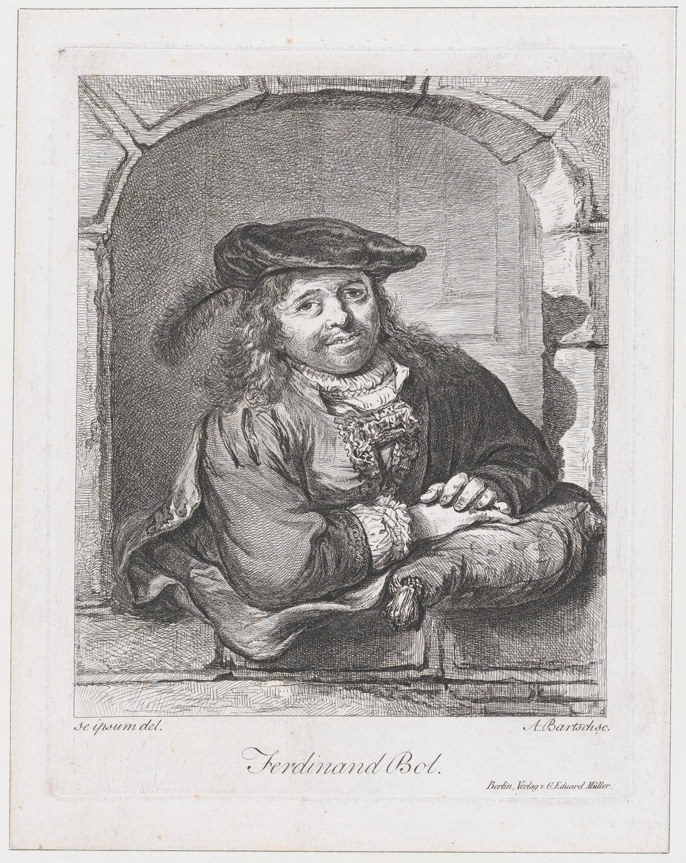 Portrét Ferdinanda Bol, 1803-08. od Adam von Bartsch