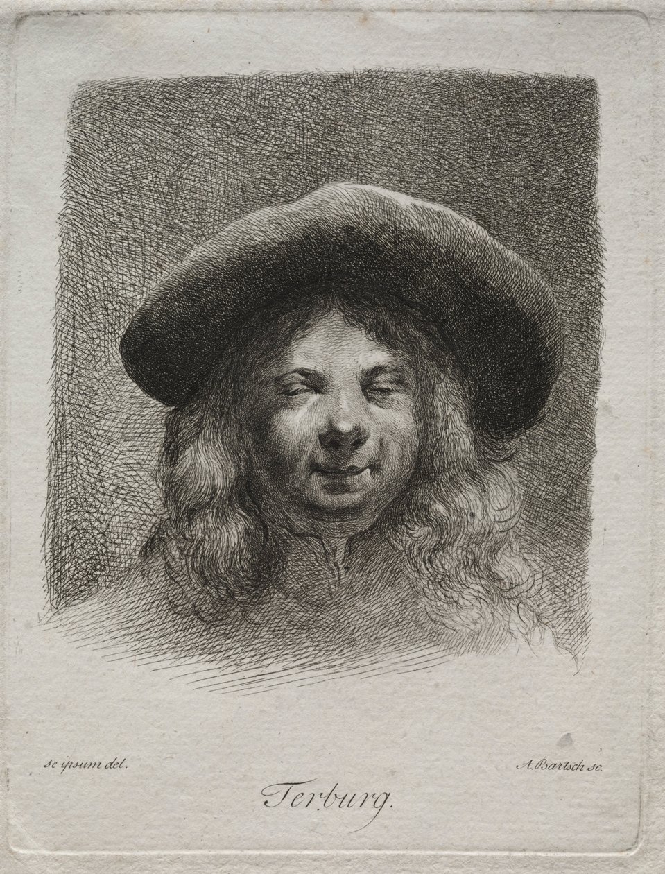 Portrét Gerarda Terborcha. od Adam von Bartsch