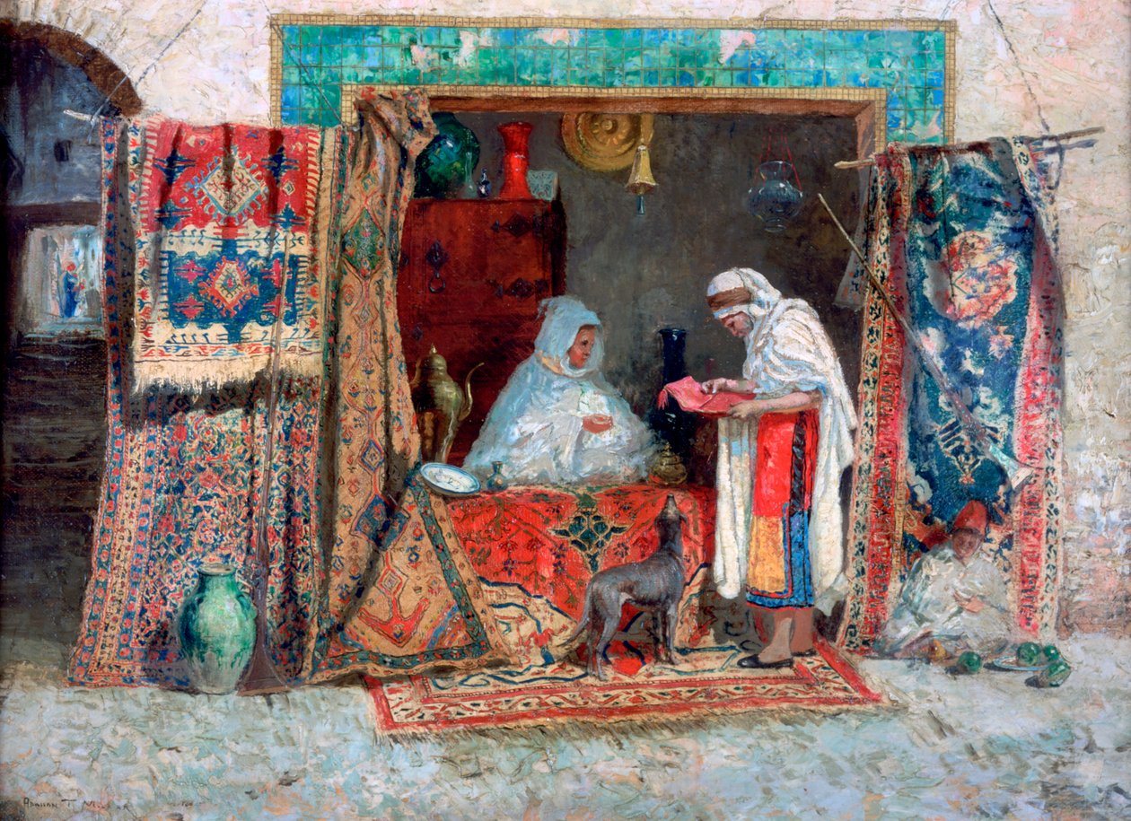 Obchodník s koberci, c1870-1913 od Addison Thomas Millar
