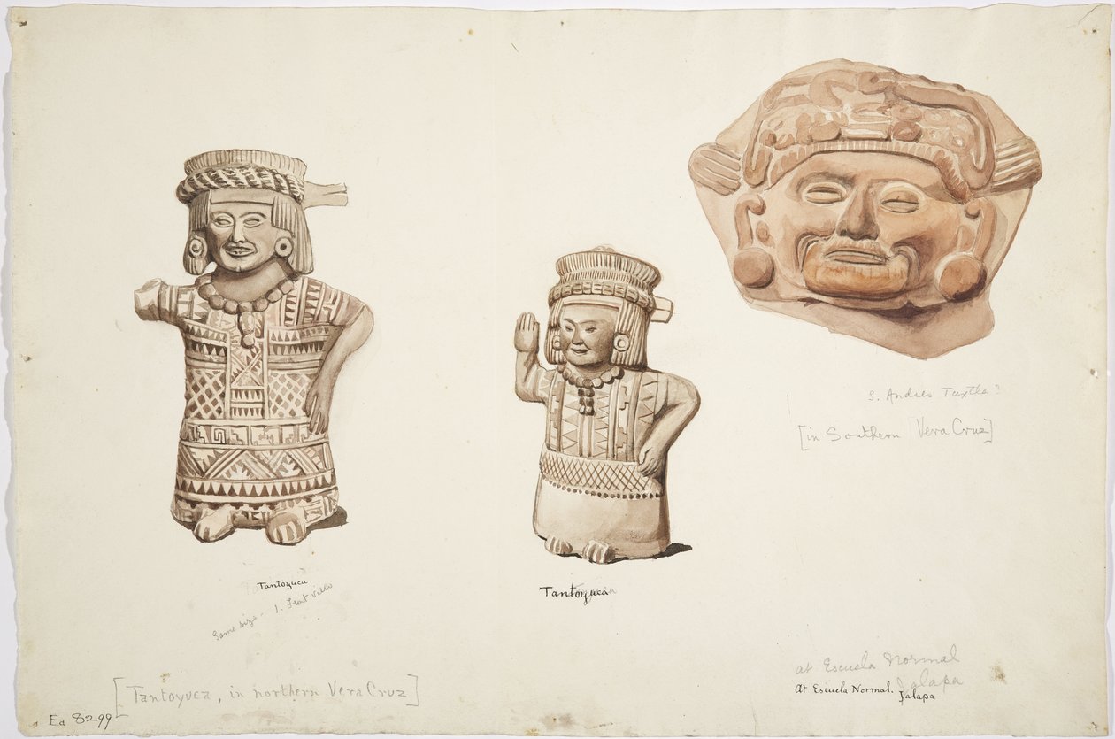 Figurky, Veracruz (akvarel) od Adela Breton
