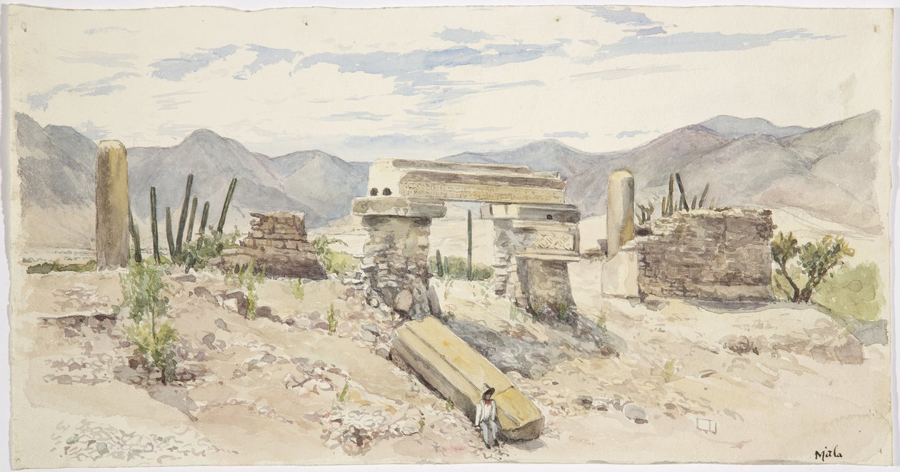 Ruiny v Mitla, Oaxaca, Mexiko od Adela Breton