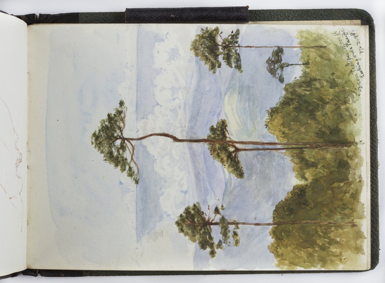 Náčrt akvarelů, kreseb a poznámek, Mexiko, 1896-1898 (akvarel) od Adela Breton