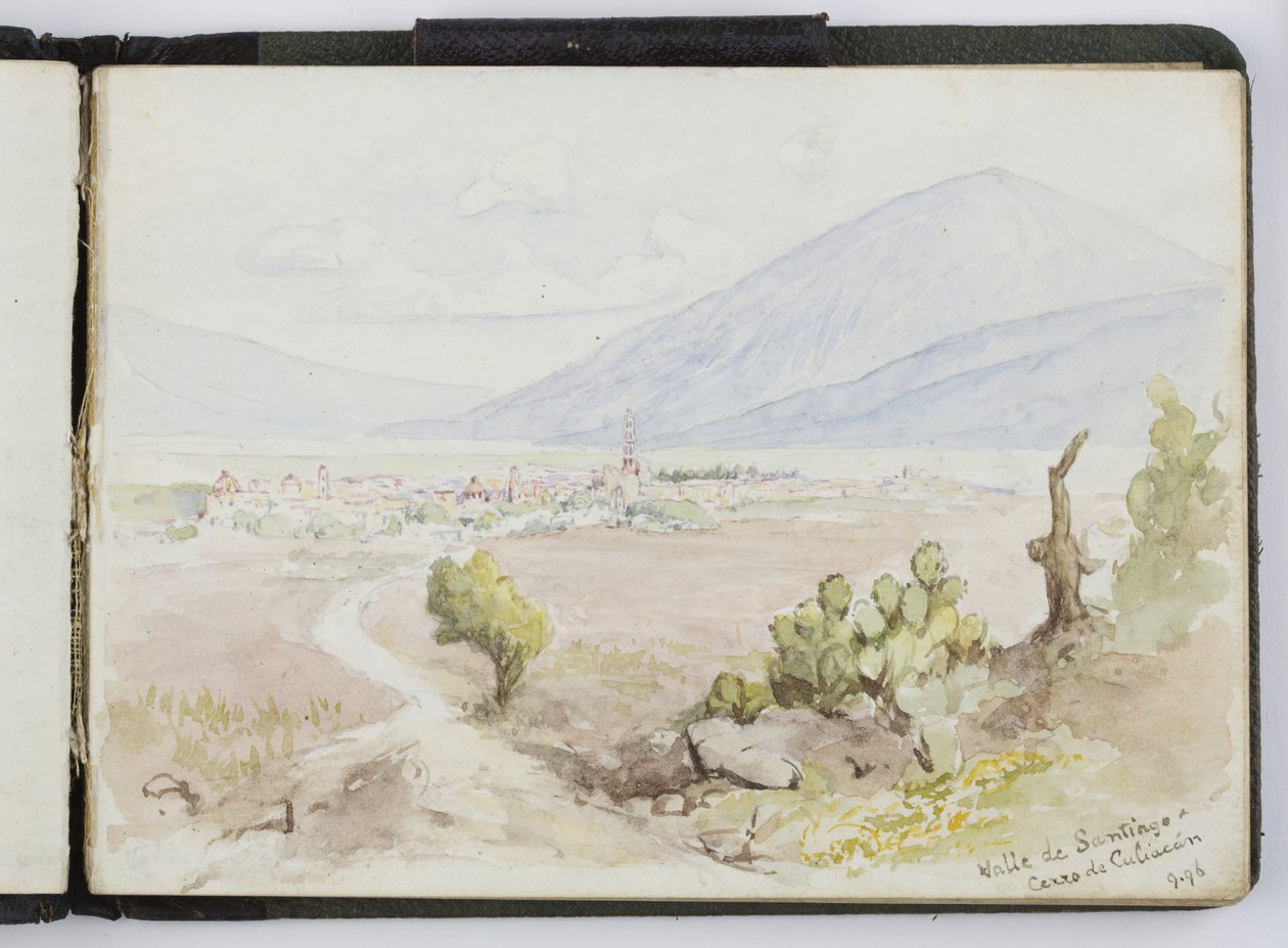 Náčrt akvarelů, kreseb a poznámek, Mexiko, 1896-1898 (akvarel) od Adela Breton
