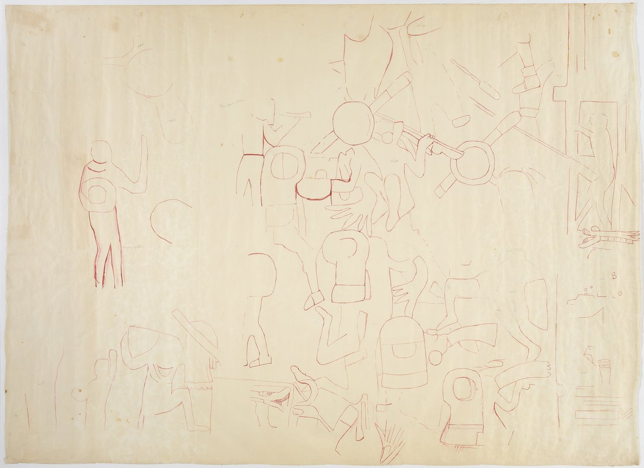 Jižní stěna, Horní chrám jaguárů, Chichen Itzá, Mexiko od Adela Breton