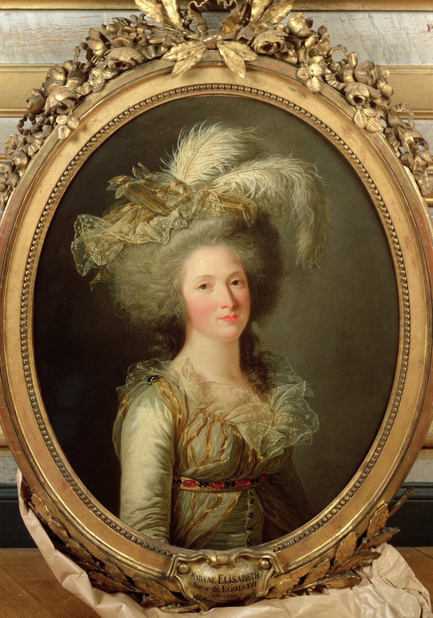 Alžběta Francouzská (1764-94) zvaná Madame Elisabeth, 1788 od Adelaide Labille Guiard