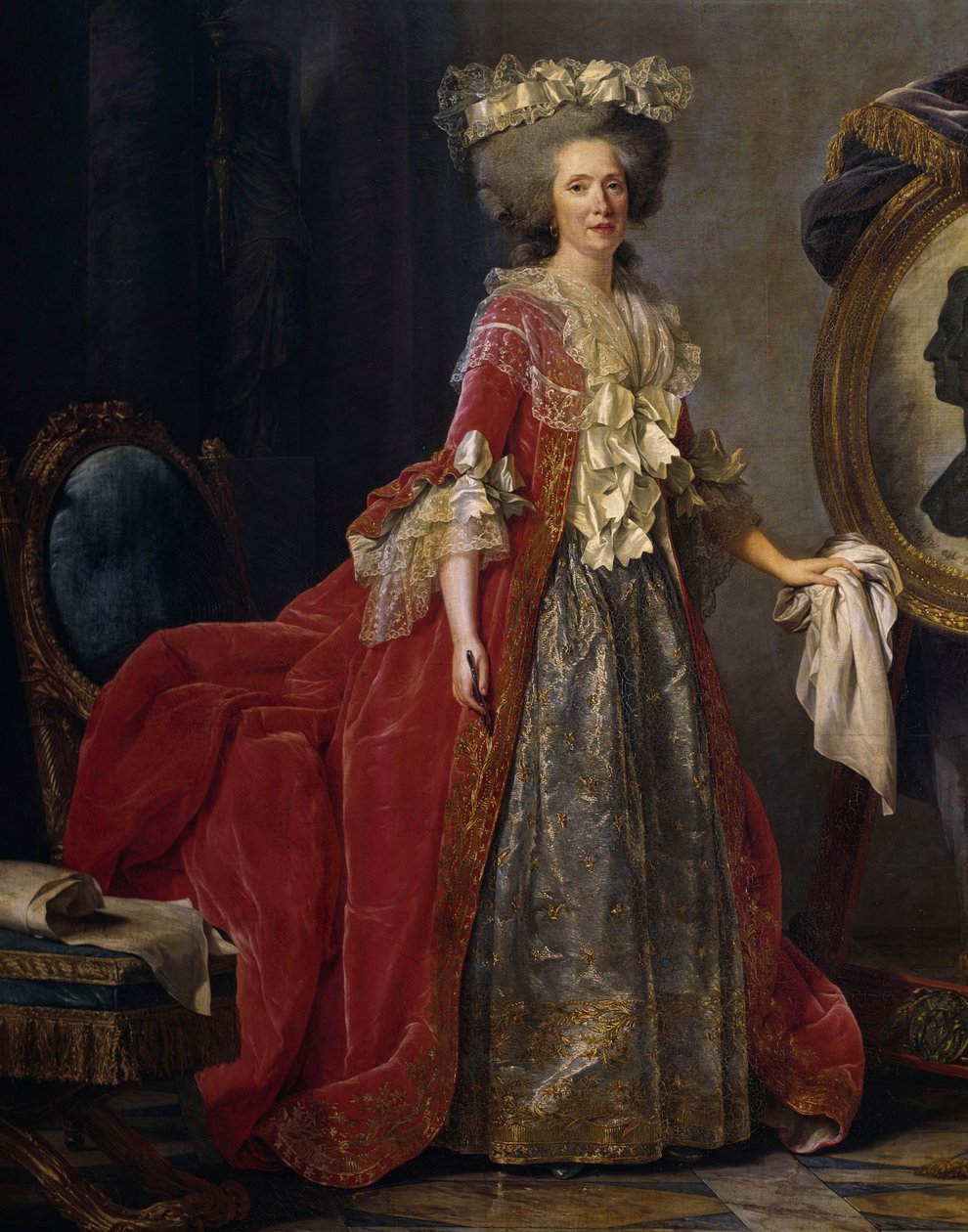 Portrét Marie Adelaidy Francouzské (1732-1800) známé jako Madame Adelaide od Adelaide Labille Guiard