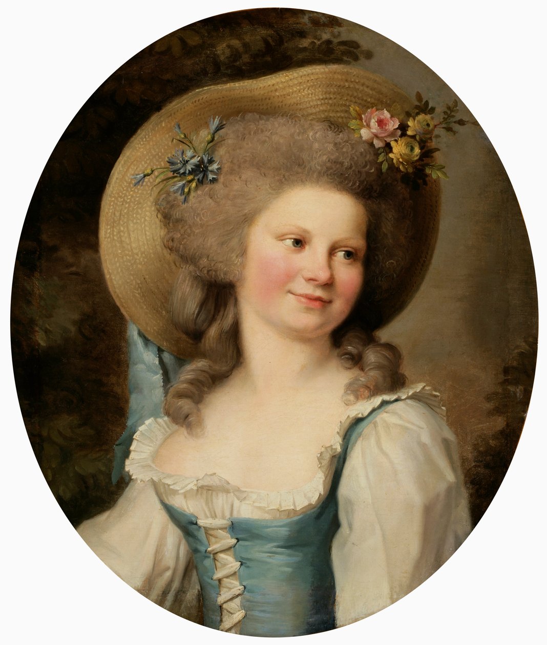 Madame Dugazon 1755-1821 jako Babet v komedii Blaise et Babet, ou la Suite des trois fermiers. od Adelaide Labille Guiard