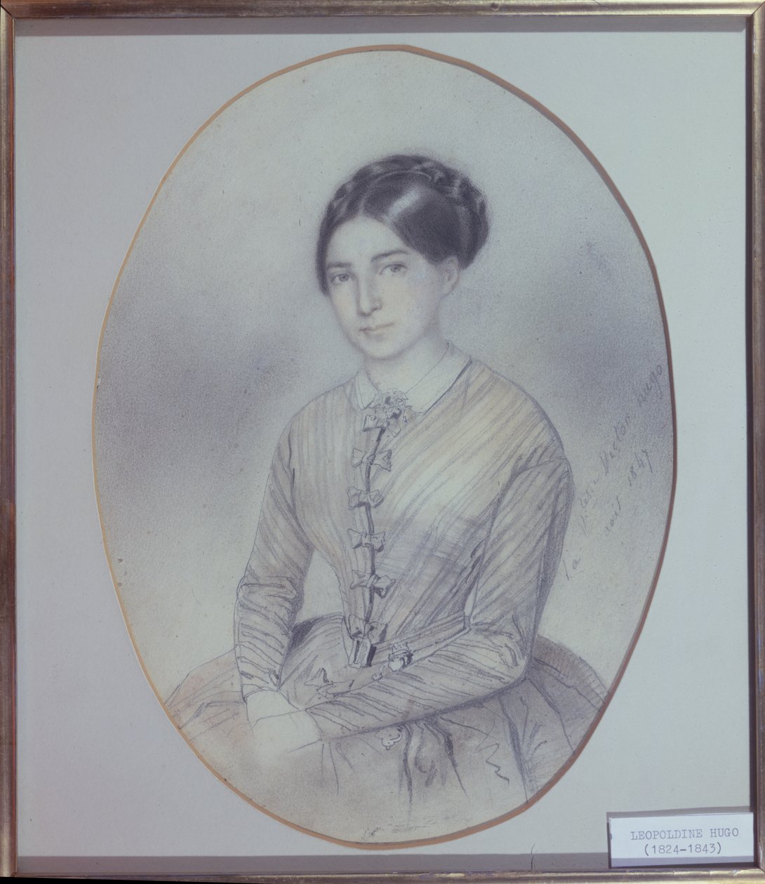 Posmrtný portrét Leopoldine Hugo (1824-43) 1847 (kresba) od Adele Julie Hugo