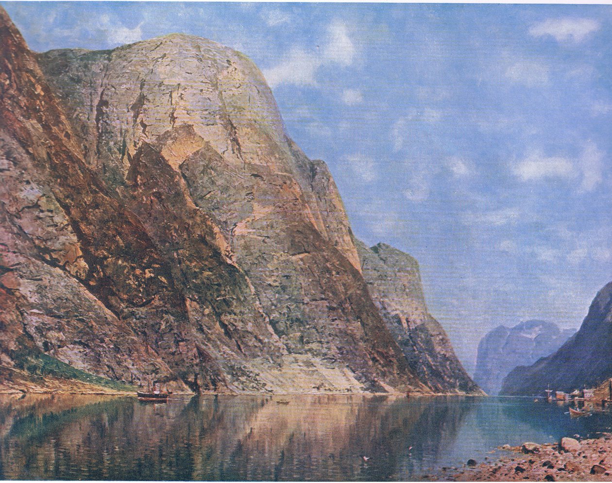 Sogne Fiord, Norsko, Bibbys Annual, 1916-17 od Adelsteen Normann