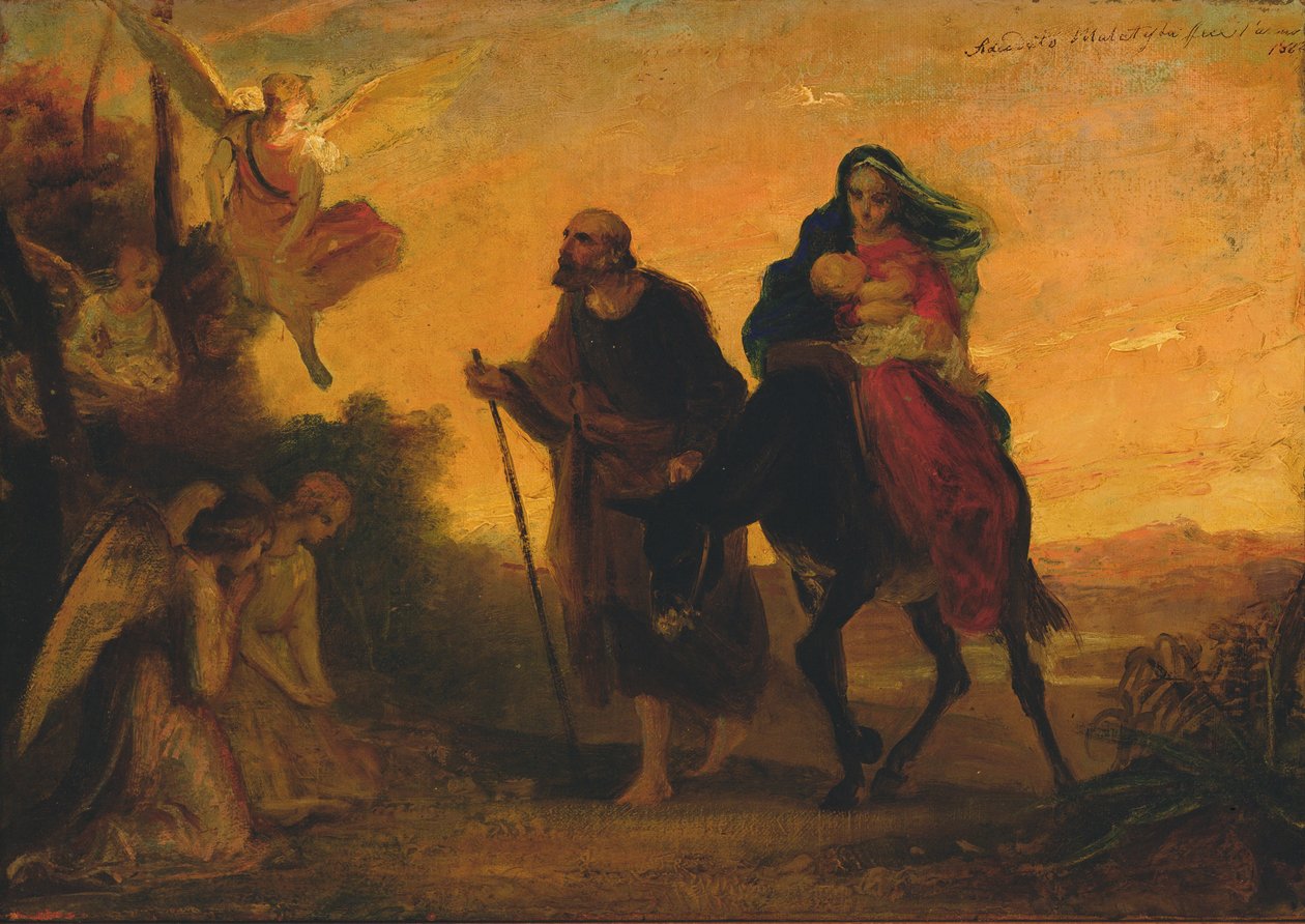 Útěk do Egypta, 1862 od Adeodato Malatesta or Malatesti