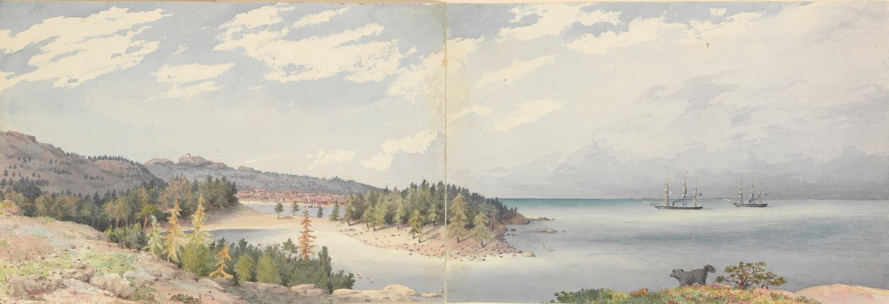 Hogland, 24. srpna 1855, Finsko od Admiral Sir Edward Gennys Fanshawe