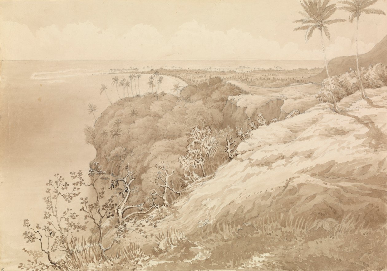 "Matavai Bay a Point Venus, Tahiti, 24. srpna 1849 [Society Islands] od Admiral Sir Edward Gennys Fanshawe