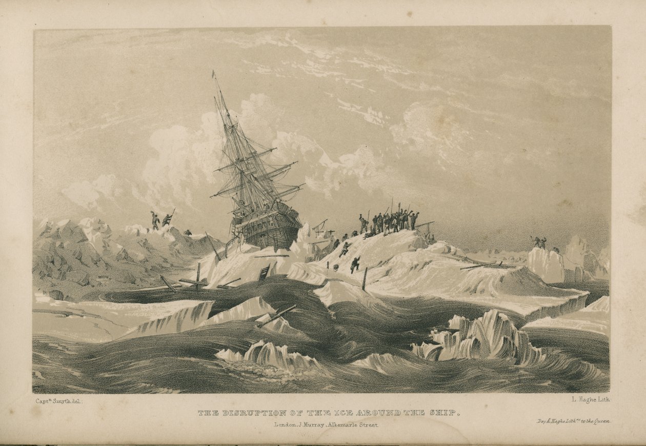Rozrušení ledu kolem lodi od Admiral William Henry Smyth