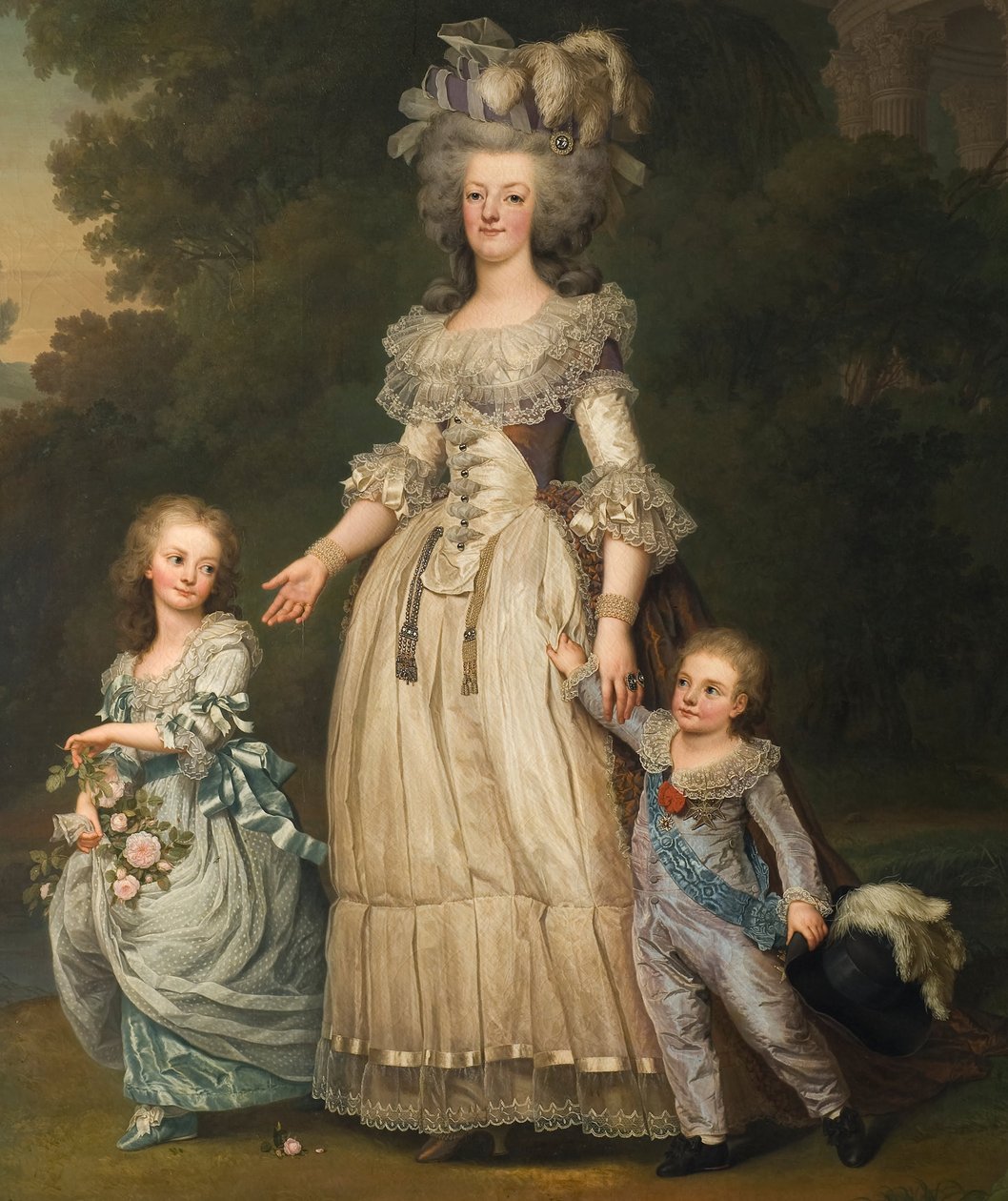 Marie Antoinette se svými dětmi od Adolf Ulrich Wertmuller