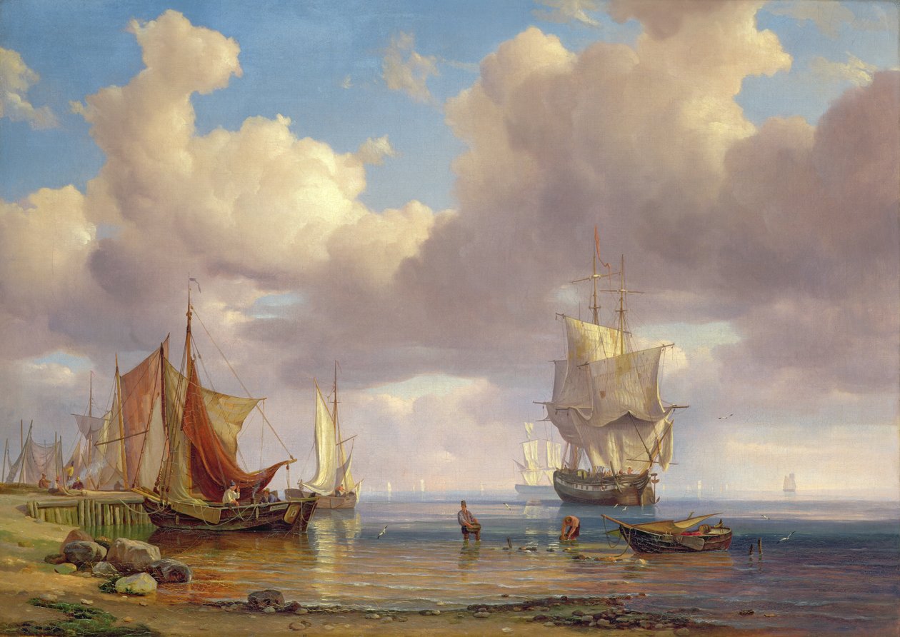 Klidné moře, 1836 od Adolf Vollmer