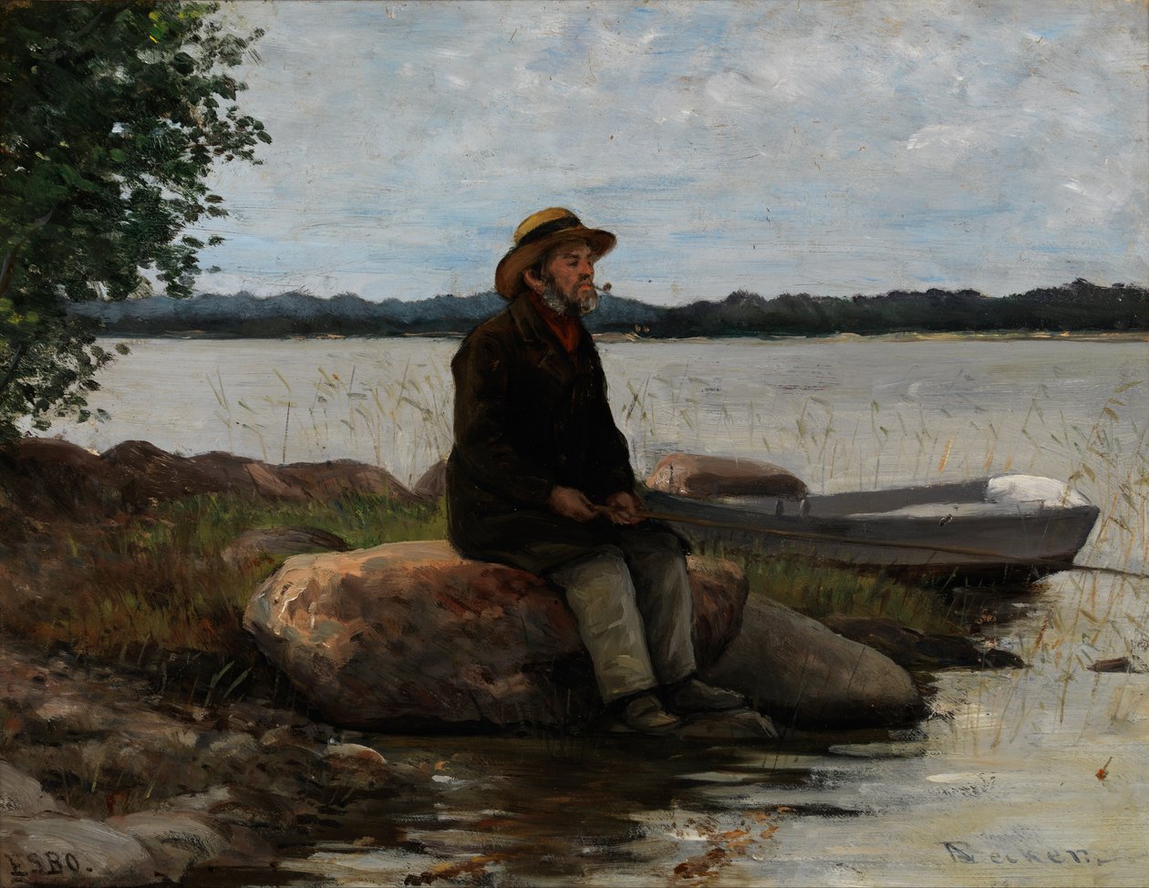 Rybář od Adolf von Becker
