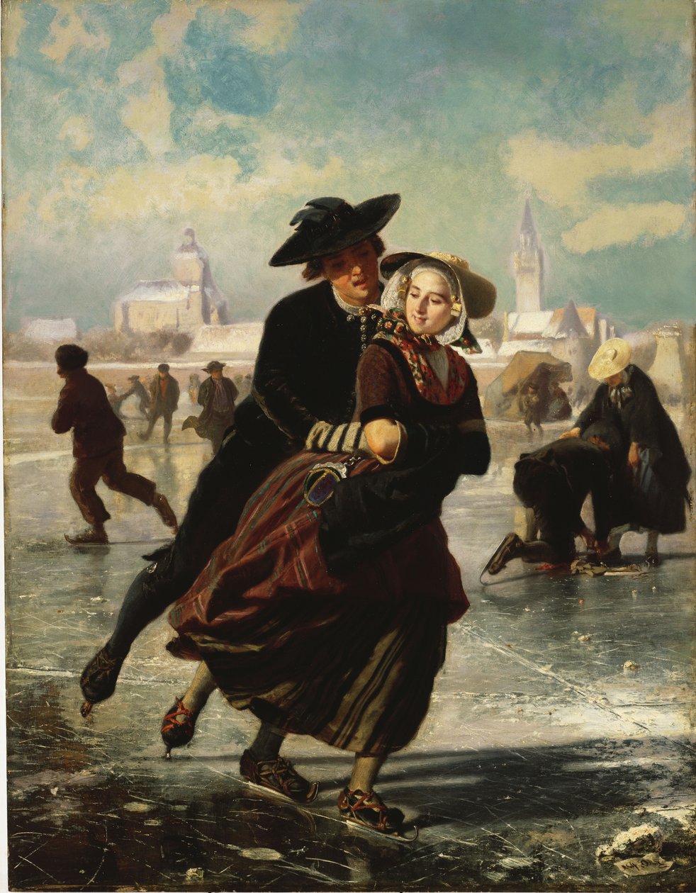 Milovníci bruslení od Adolf Alexander Dillens
