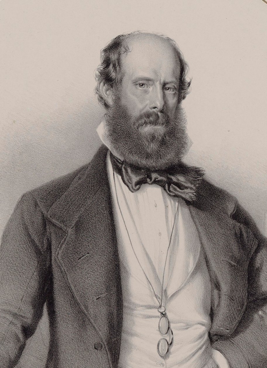 Portrét skladatele Luigi Ricci 1805-1859, 1858. od Adolf Dauthage
