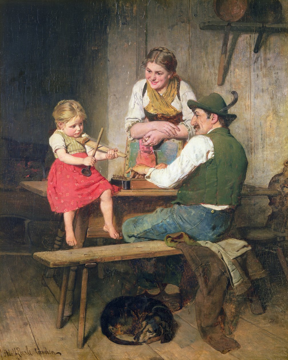 Šťastná rodina od Adolf Eberle