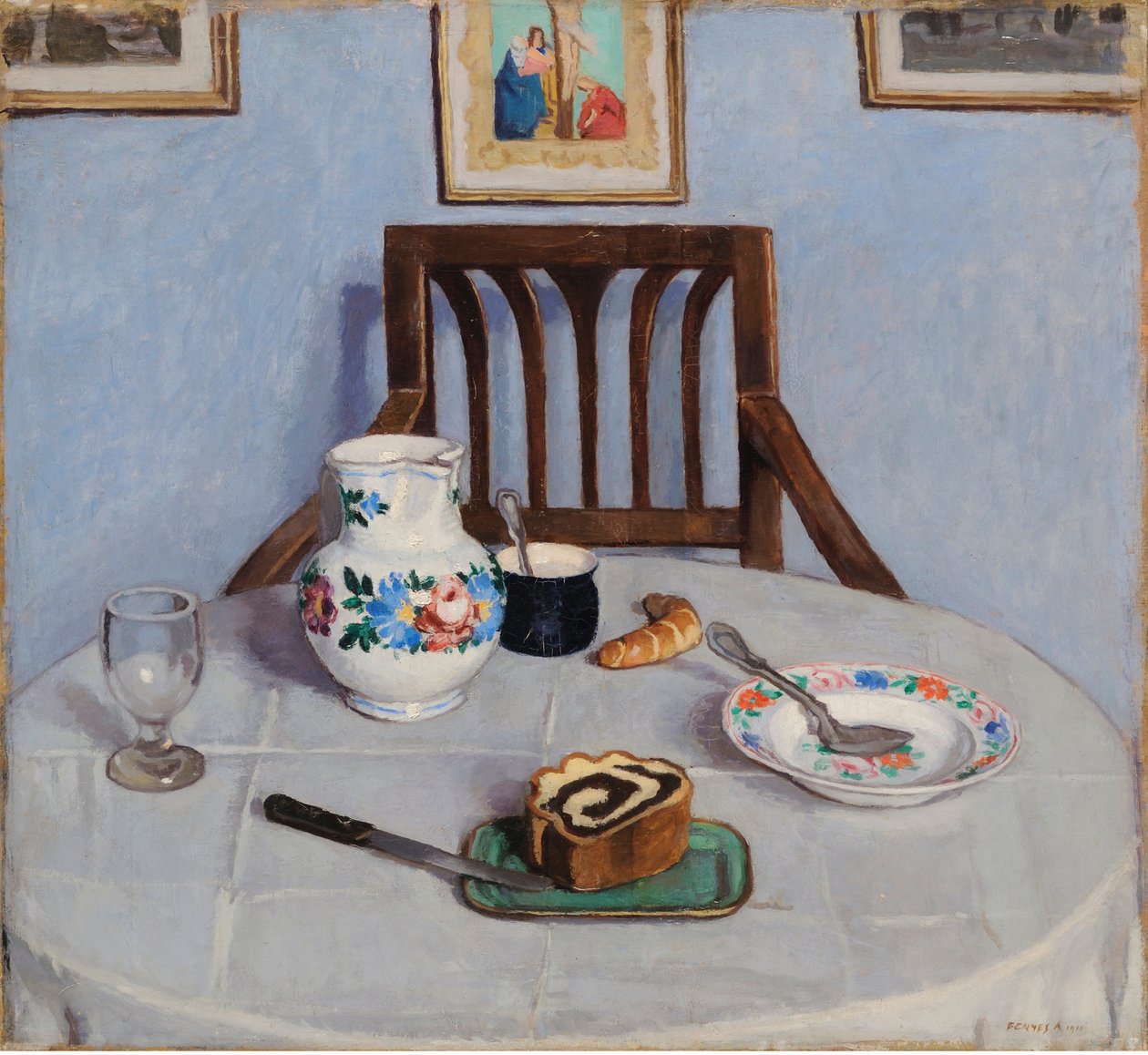 Makový koláč, Fenyes, Adolf (1867-1945). olej na plátně od Adolf Fenyes