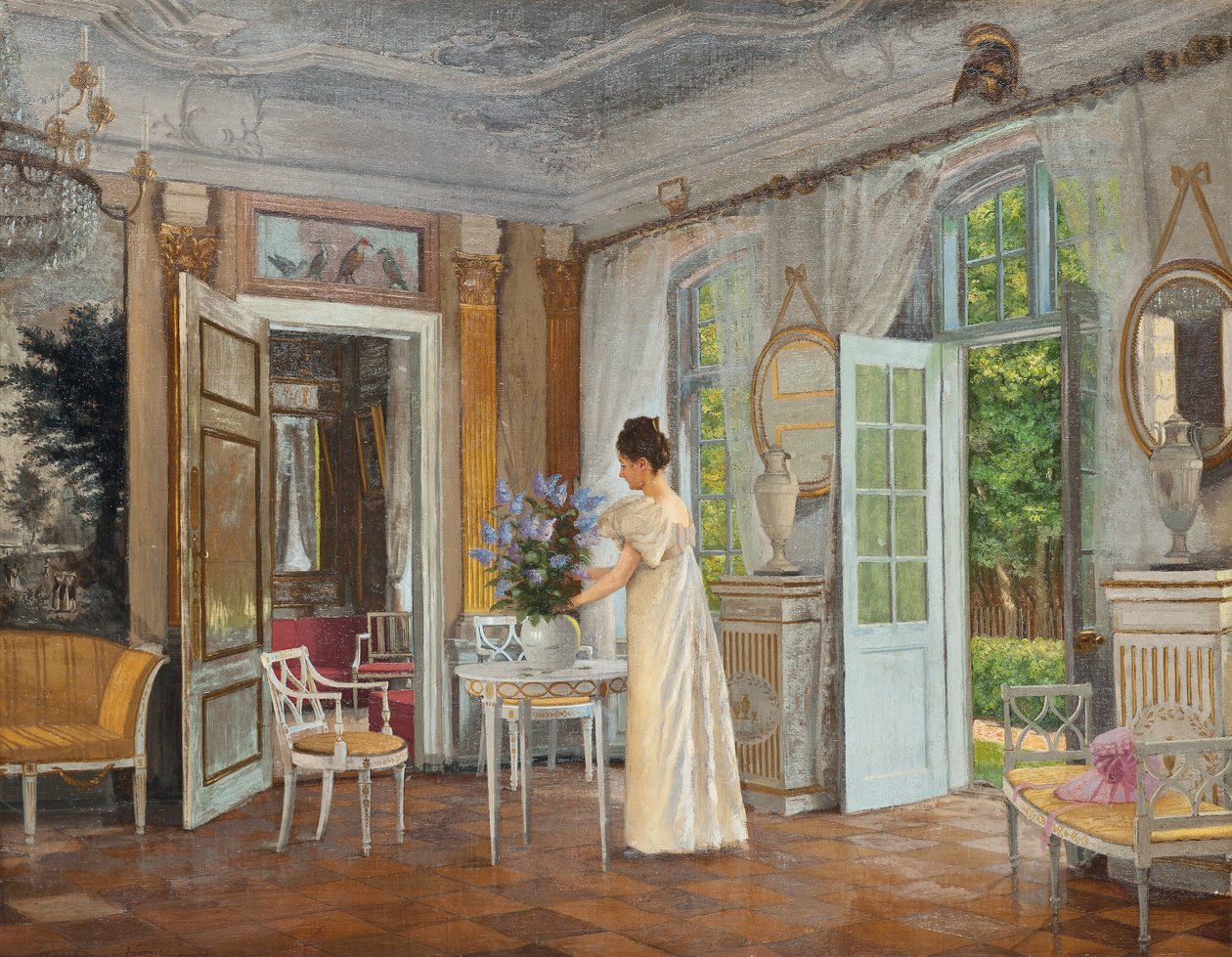 Aranžování letních květů od Adolf Heinrich Hansen