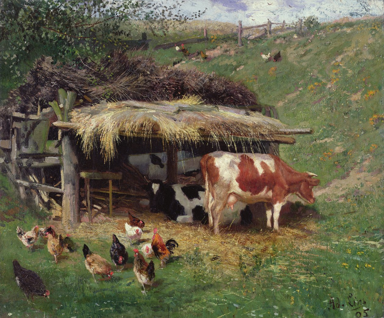 Hospodářský dvůr od Adolf Lins
