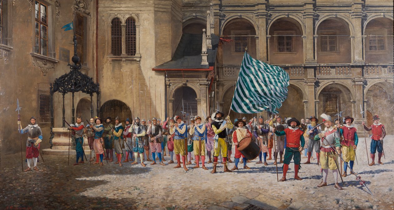 Landsknecht a praporčík od Adolf Pirsch