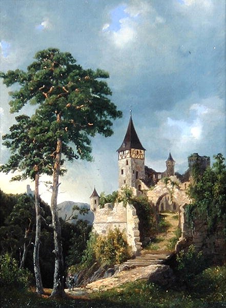 Hrad v horách od Adolf Rudolf Holtzhaub