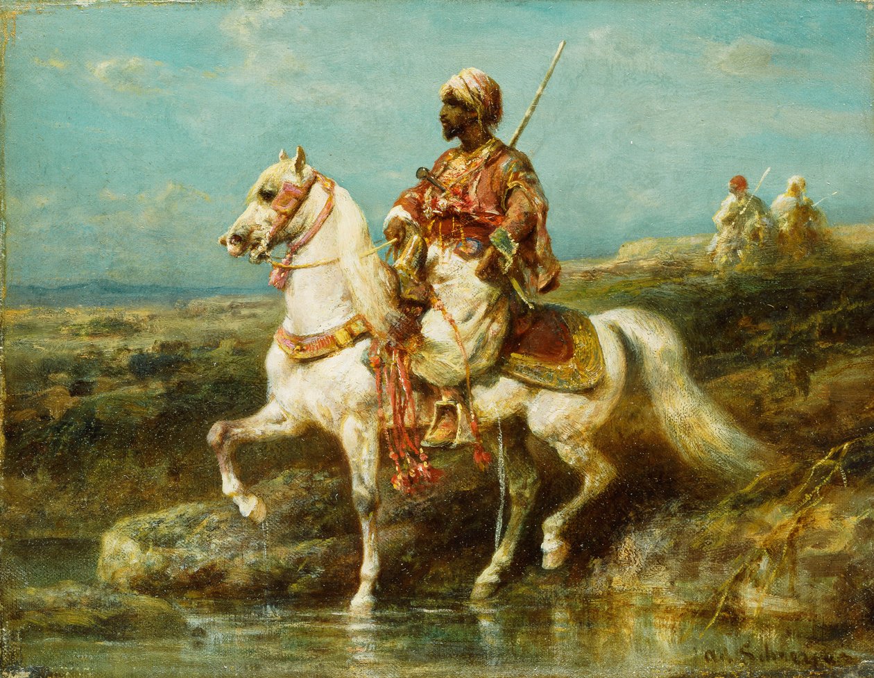arabský jezdec, od Adolf Schreyer