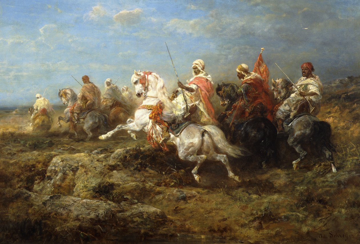 Arabská hlídka, od Adolf Schreyer