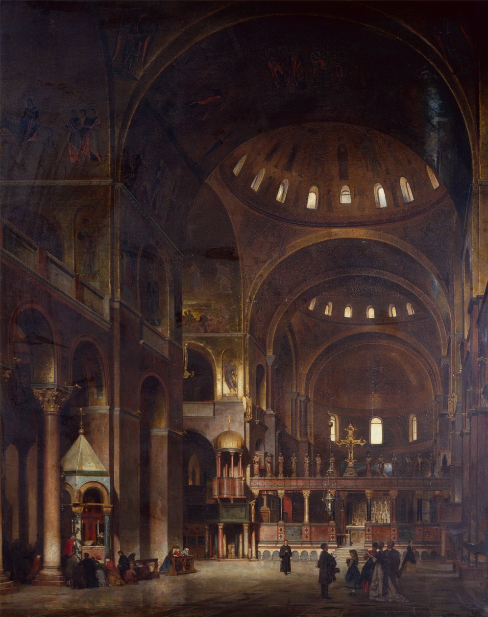 Interiér St Marks, Benátky od Adolf Seel