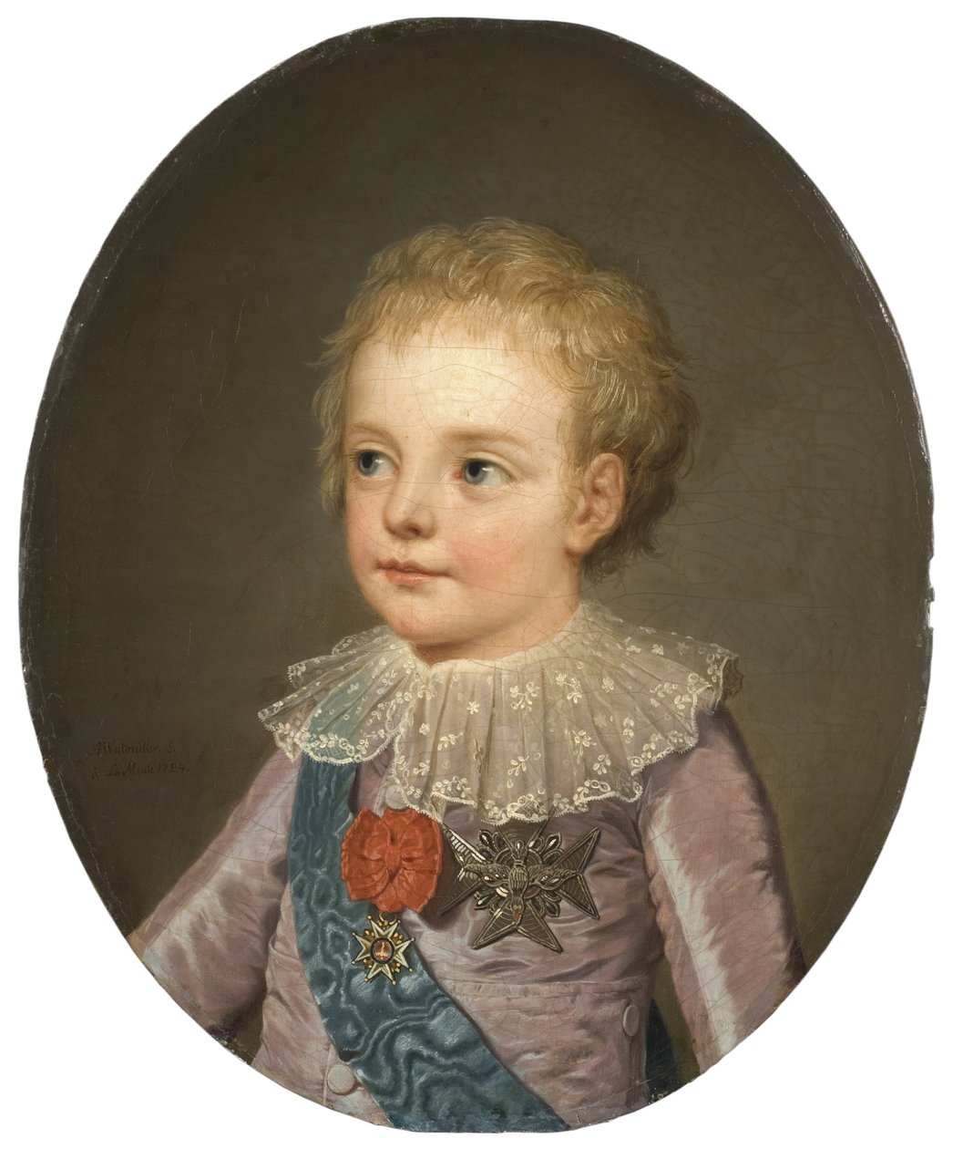 Louis Joseph Xavier Francois de Bourbon (1781-1789), dauphin z Francie, Wertmueller, Adolf Ulrich (1751-1811). Olej na plátně od Adolf Ulrich Wertmuller