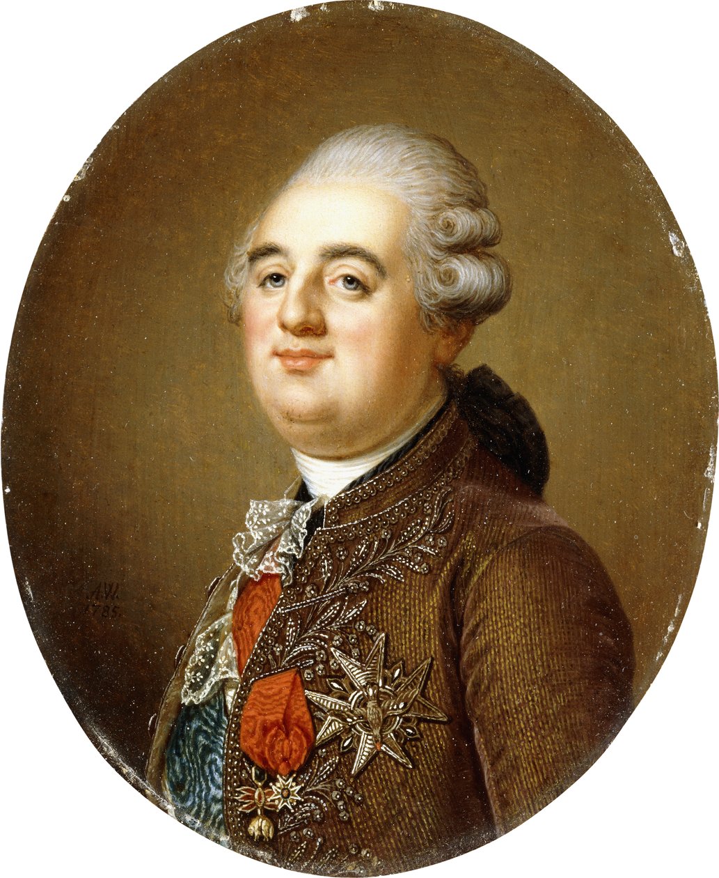 Portrét francouzského krále Ludvíka XVI., délka po poprsí, 1787 od Adolf Ulrich Wertmuller