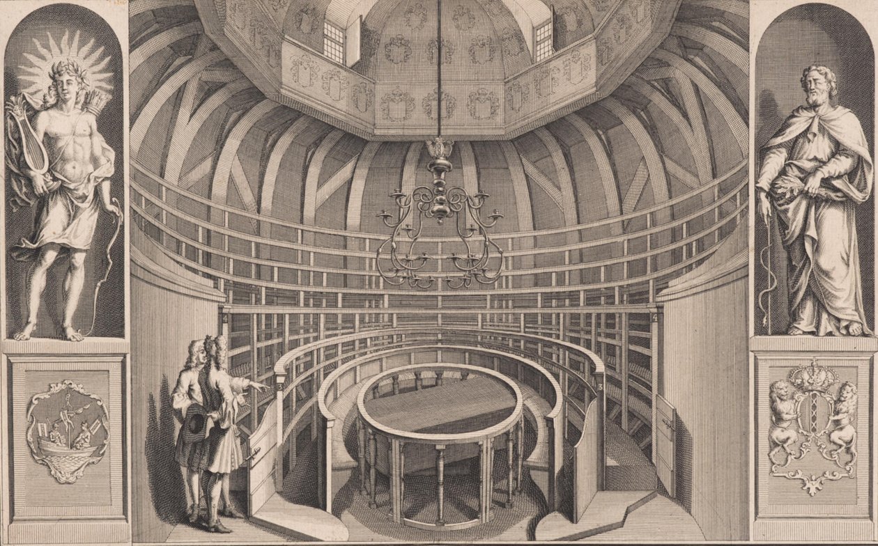 Anatomické divadlo v budově Waaggebouw od Adolf van der Laan