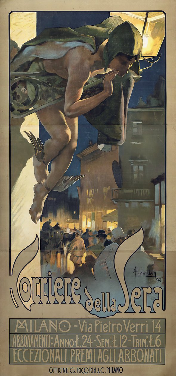 Corriere della Sera, 1898. od Adolfo Hohenstein