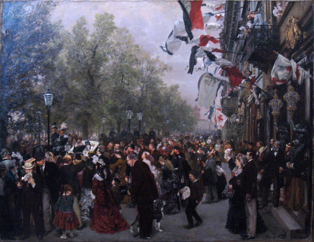 Odjezd krále Viléma I. do armády od Adolph Menzel
