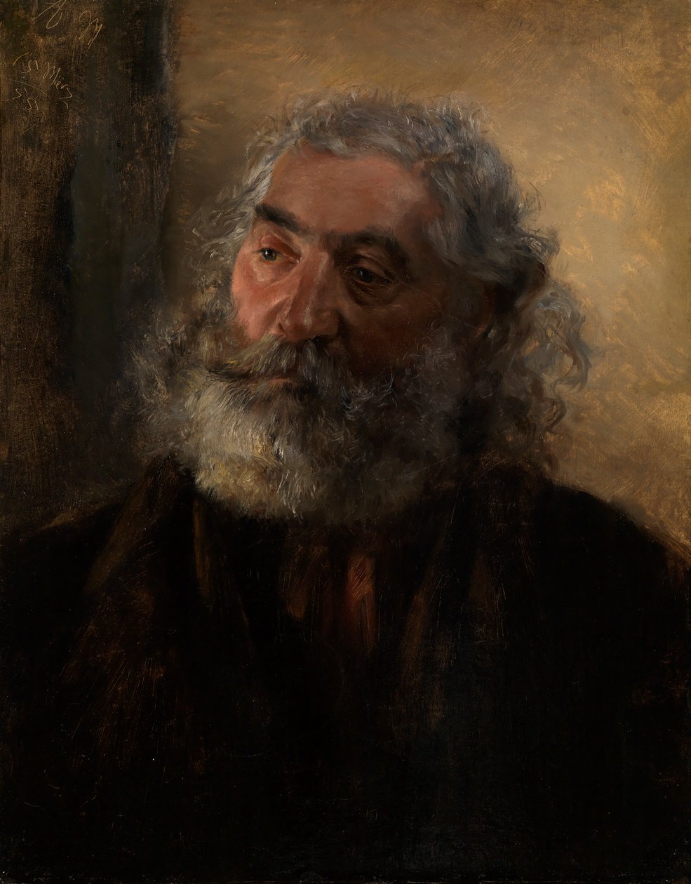 Studie hlavy od Adolph Menzel