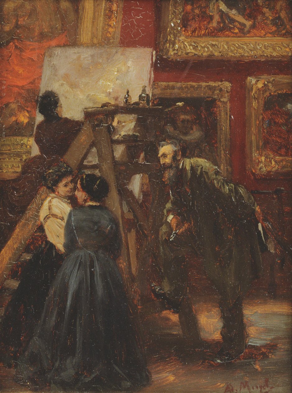 V Louvru, 1867 od Adolph Menzel
