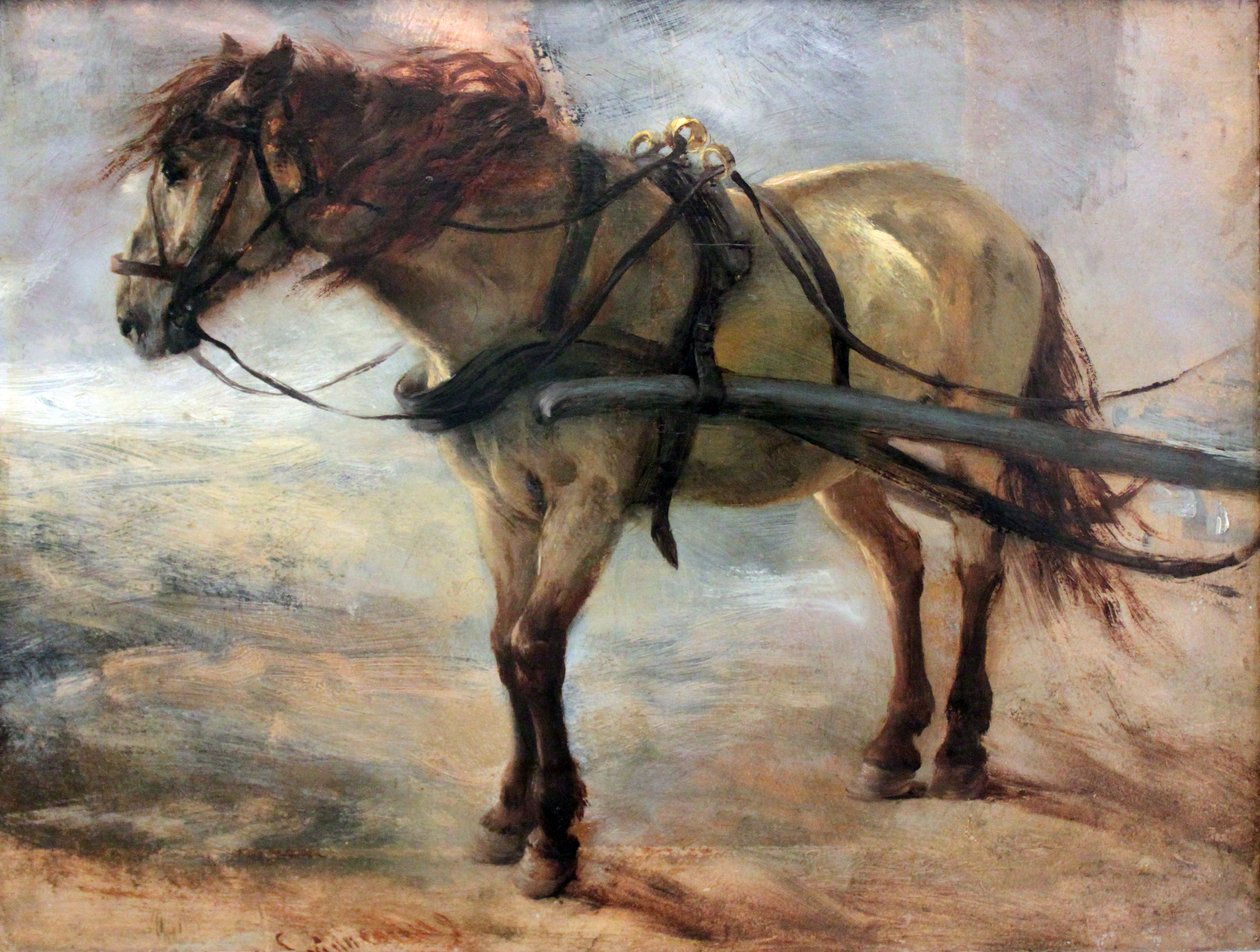 Vozíkový kůň od Adolph Menzel