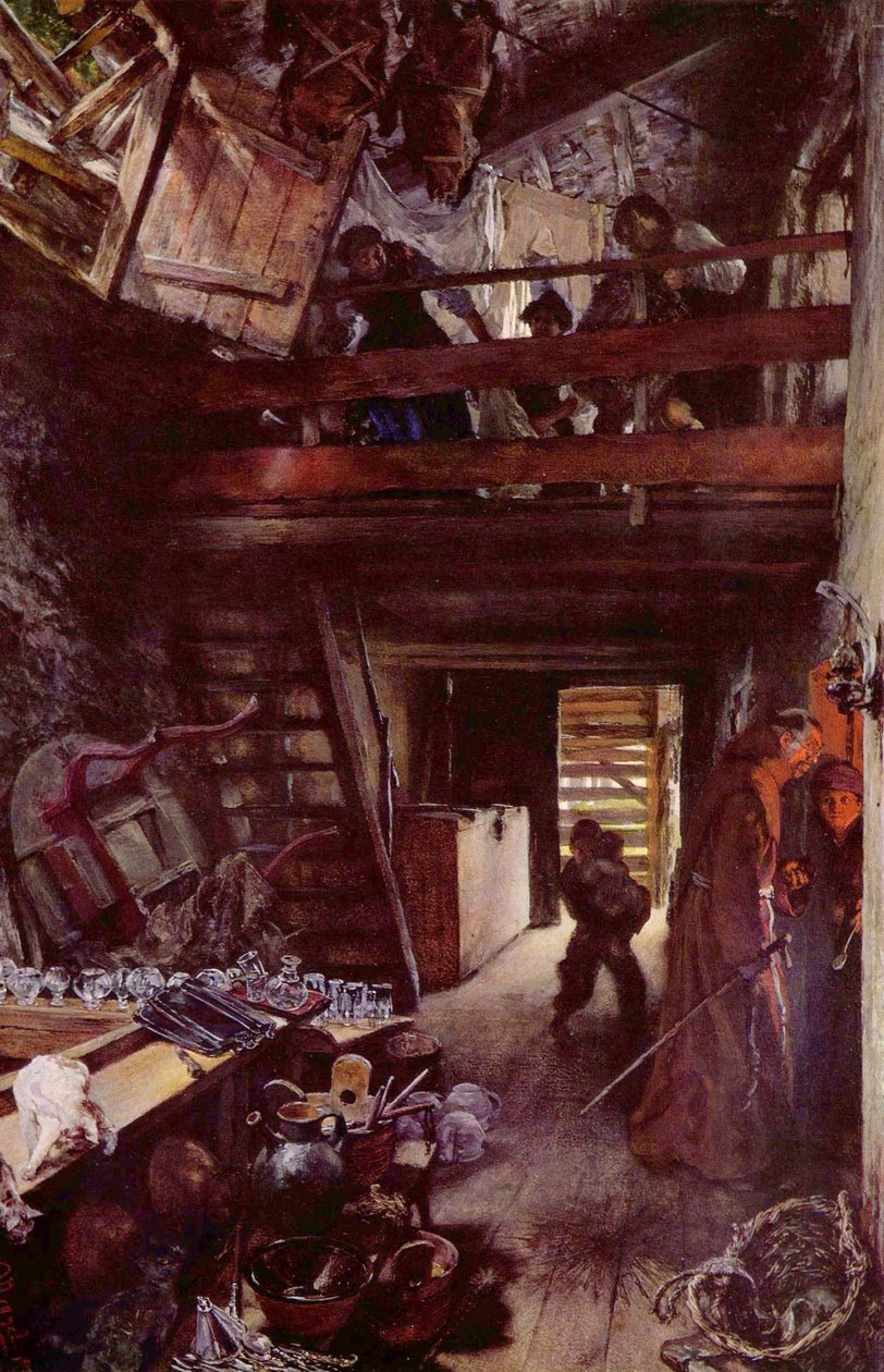 Kuchyně v Hofgasteinu od Adolph Menzel