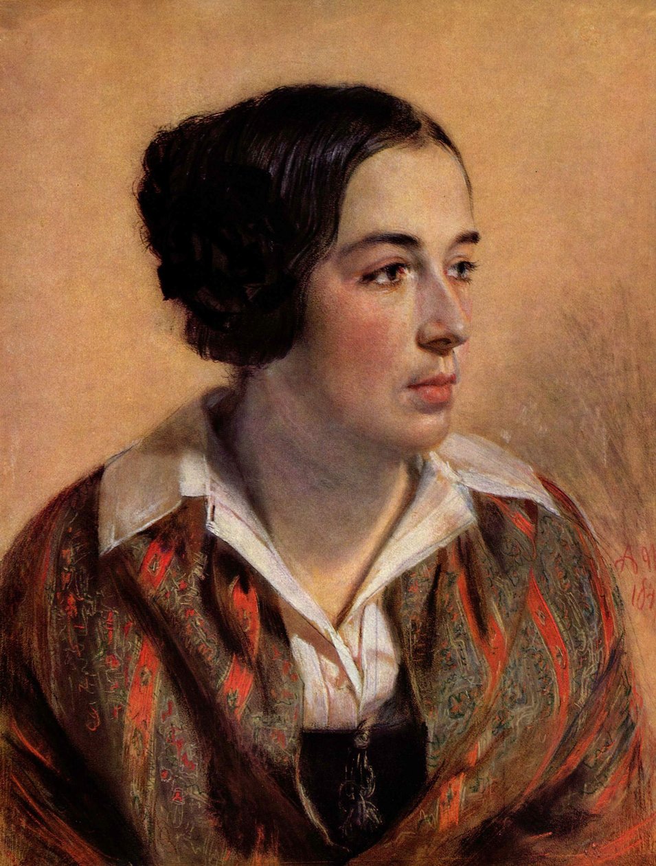 Portrét Karoline Arnoldové od Adolph Menzel