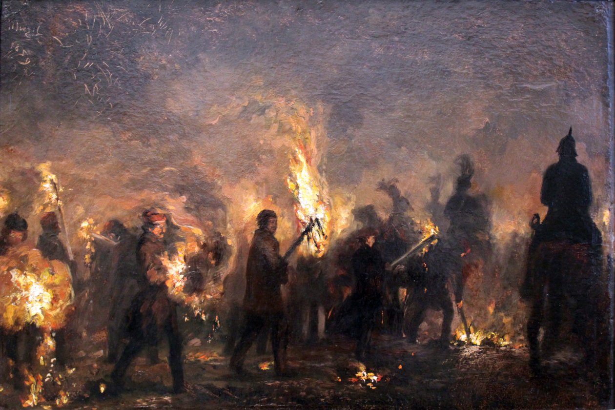 Studentenfackelzug od Adolph Menzel